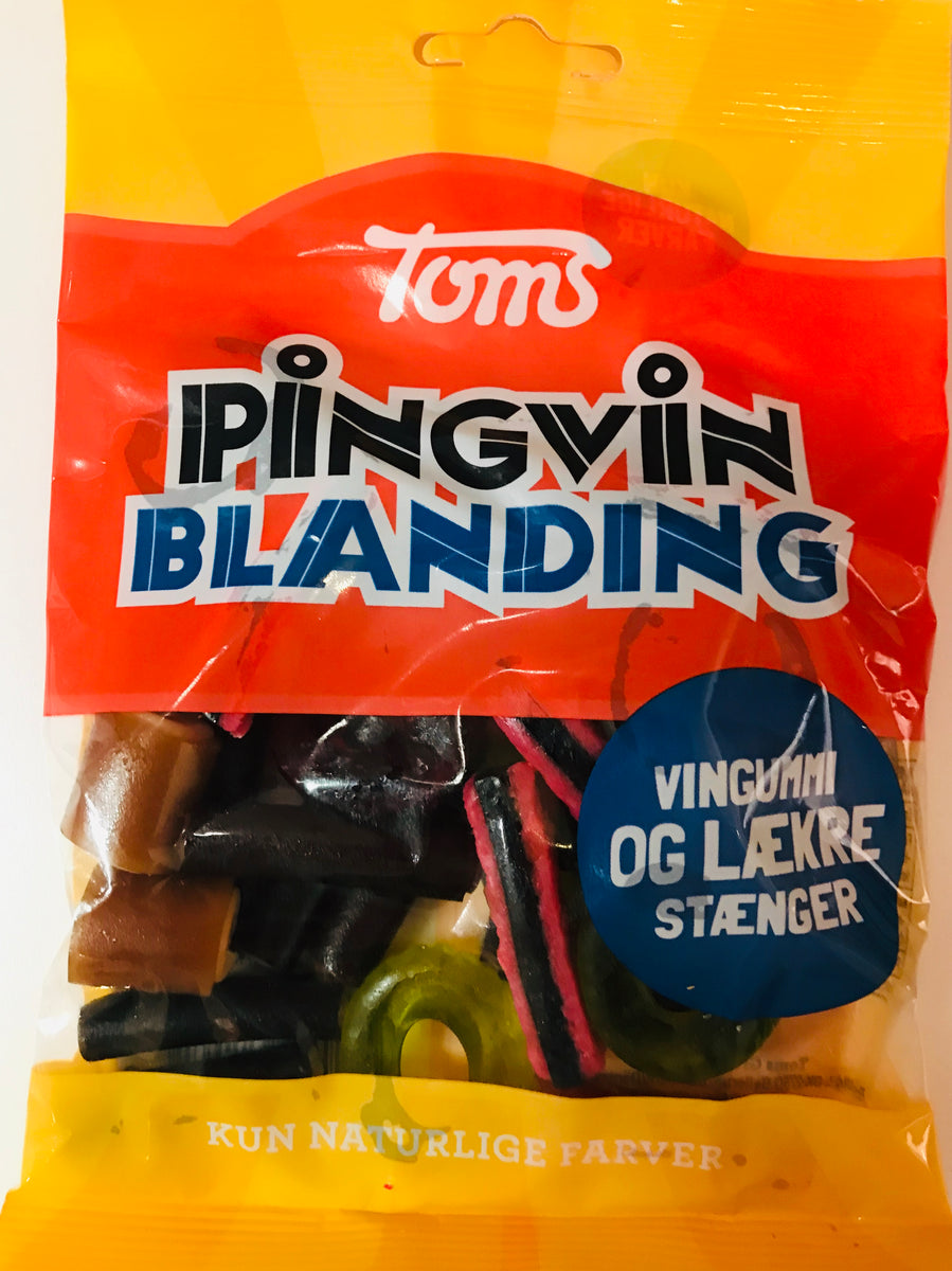 brugervejledning Villain Seaside Toms Pingvin Blanding – Ingeborg's Danish Chocolates Inc.