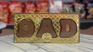Father's Day gift idea, Ingeborg's Danish Chocolates makes molded chocolate designs for Father's Day gifts