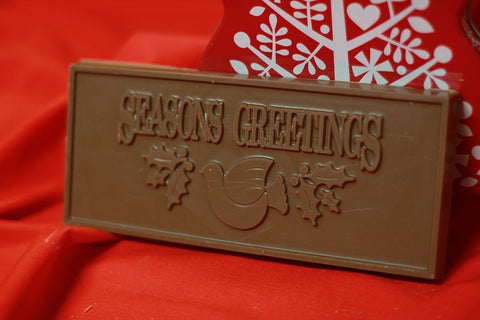 "Seasons Greetings" Chocolate Bar